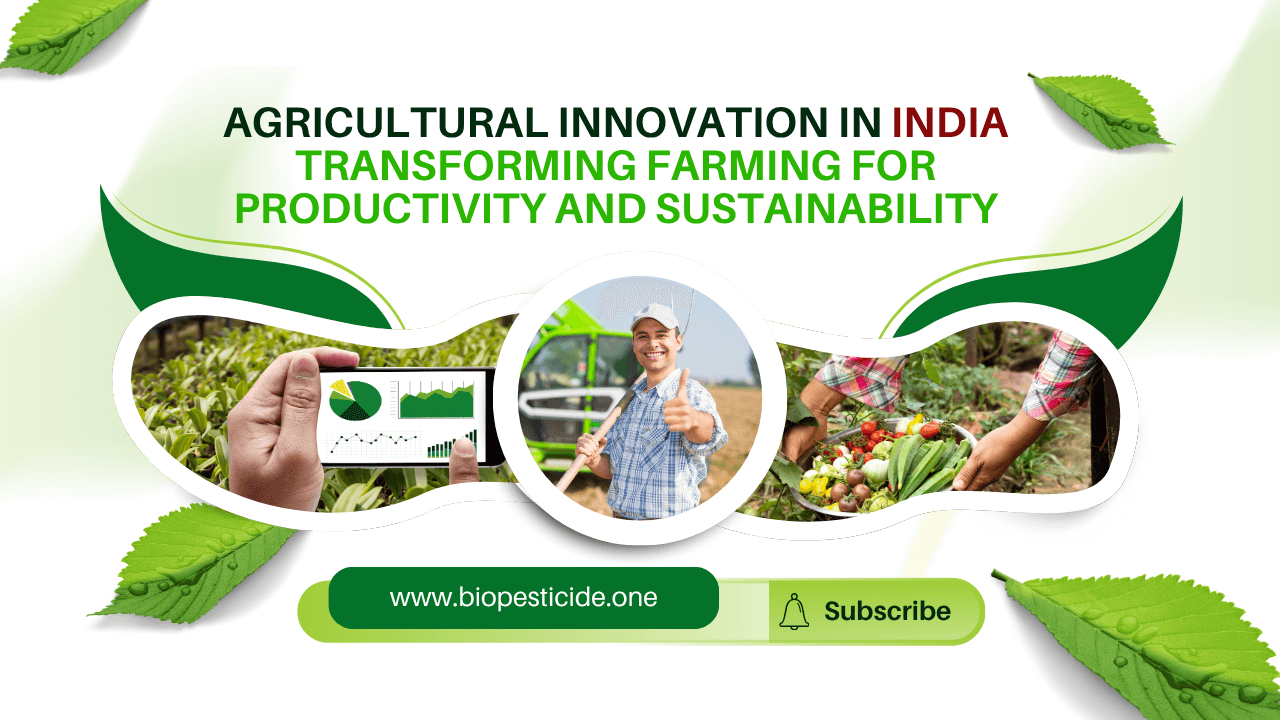 Agricultural Innovation in India Transforming Farming for Productivity and Sustainability